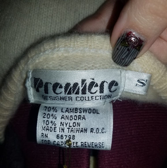 80's Dead Stock! Lambswool Angora Sweater - Picture 8 of 8